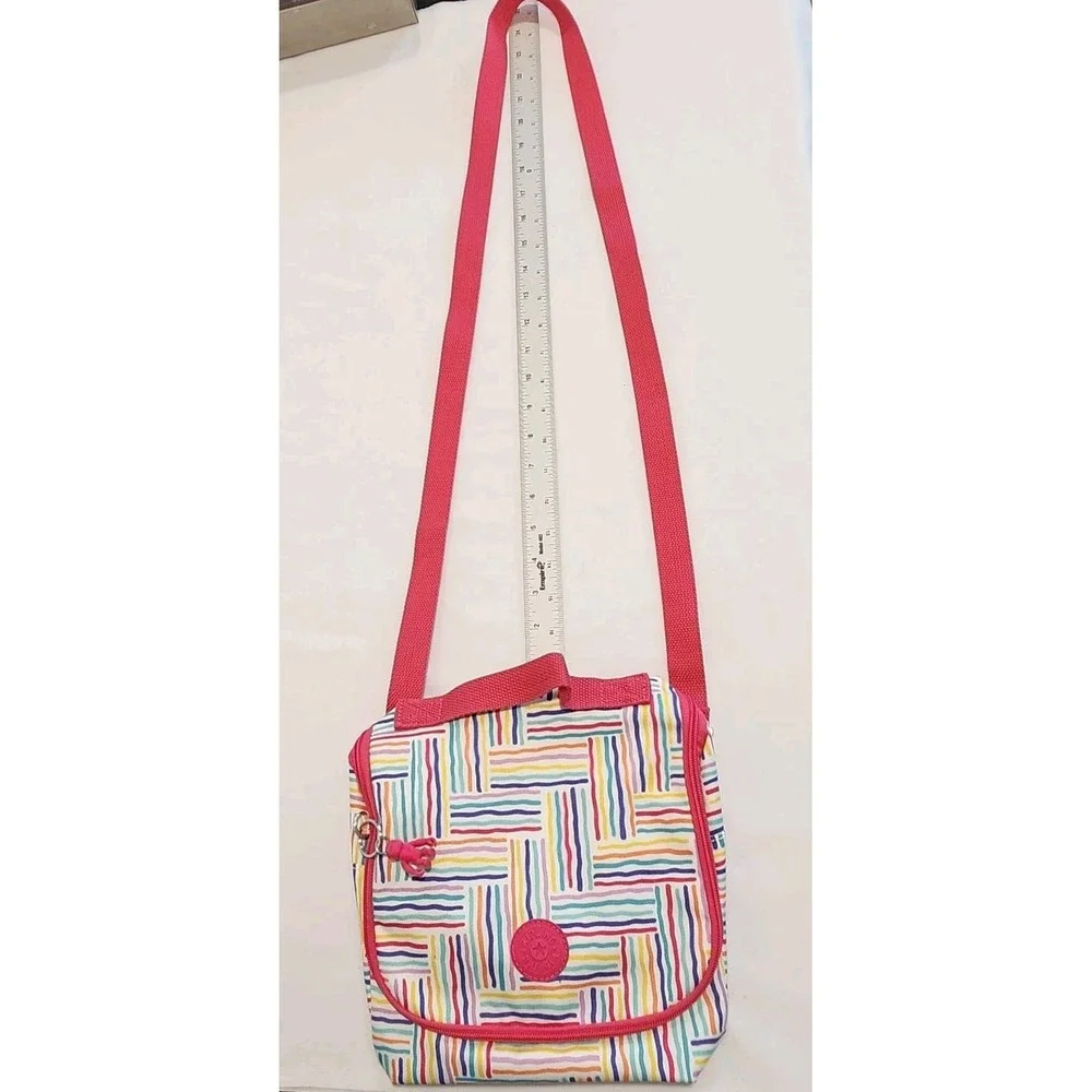 Kipling Kichirou Insulated‎ Crossbody With Handle Lunch Bag Multicolor Stripes